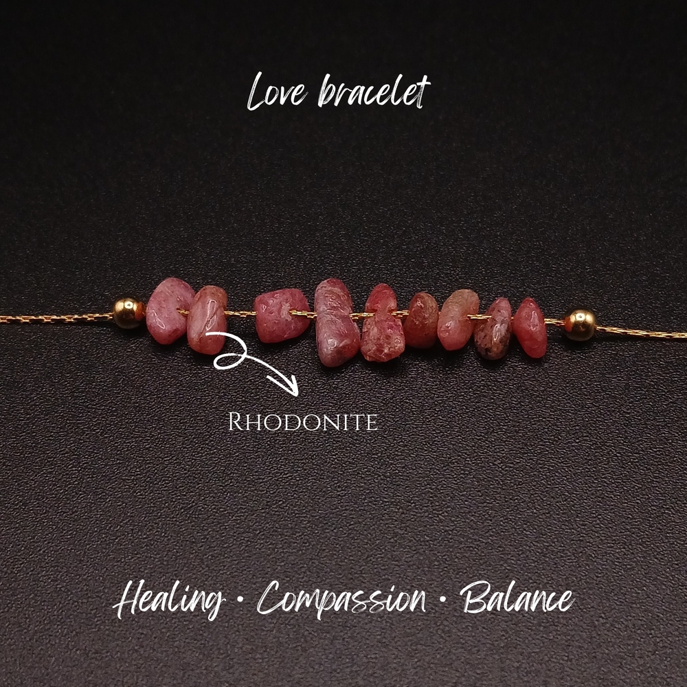 Rhodonite Love Bracelet